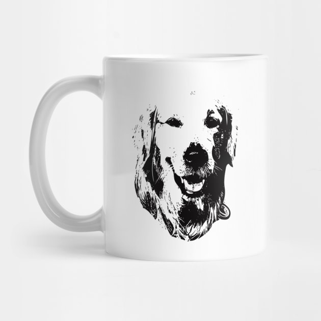 Golden Retriever Face Design - A Golden Christmas Gift by DoggyStyles